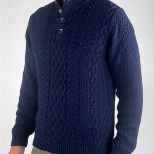 Sweater Mock Neck - Fisherman Cable
tyler vintege men’s medium